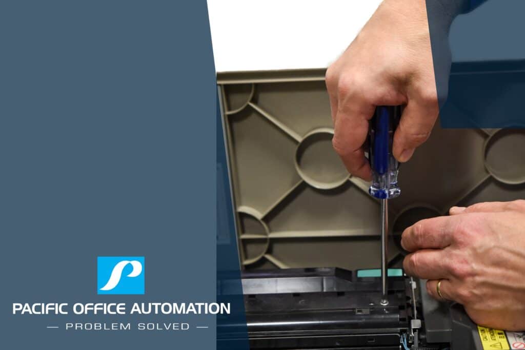 POA logo on image of screwdriver in office equipment