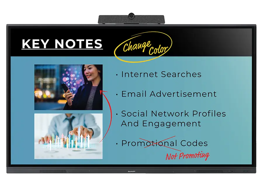 Sharp PN-L752B interactive display