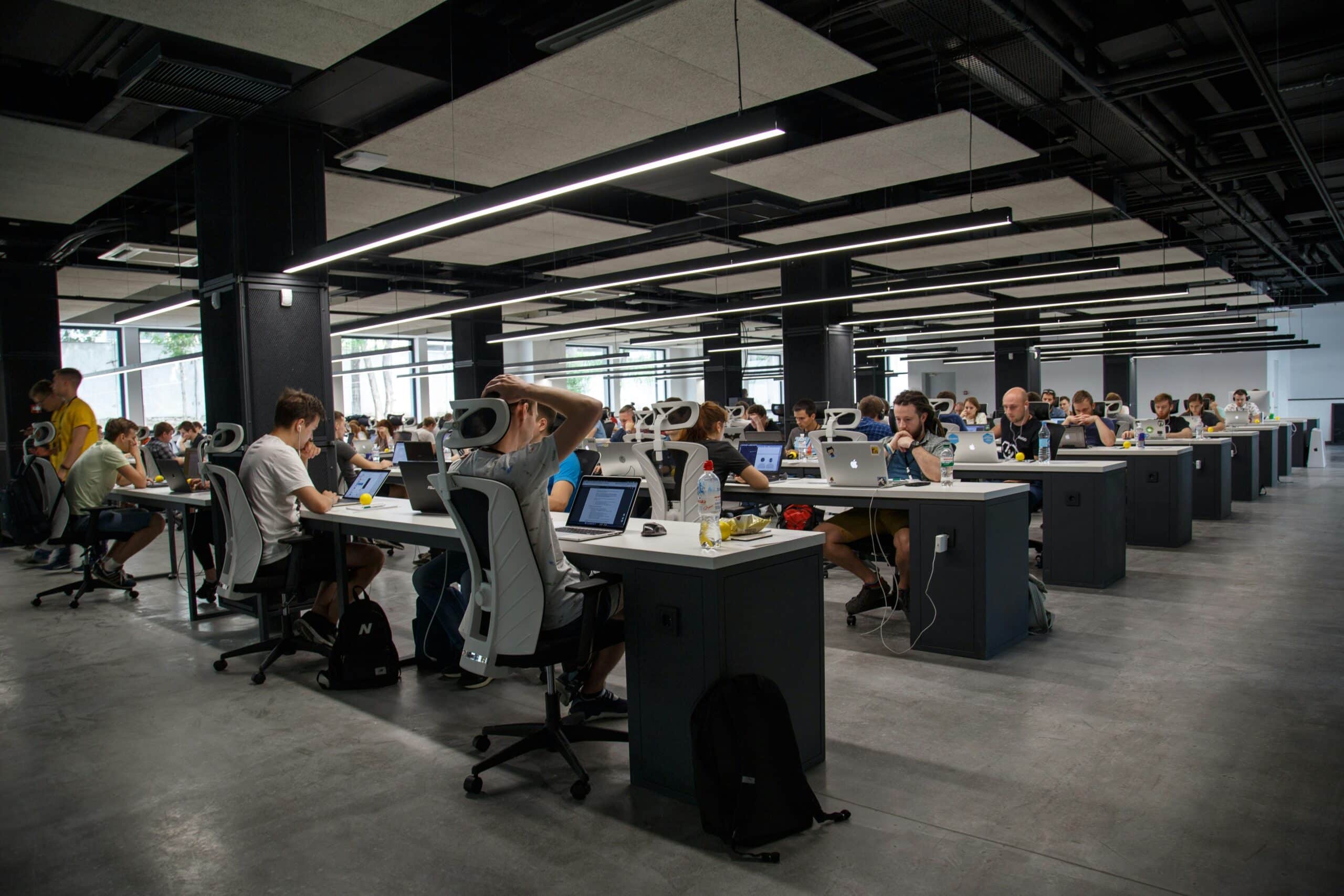 Workers in office