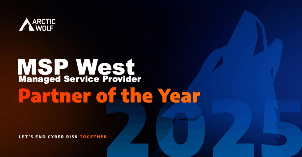MSP West Partner of the Year by Arctic Wolf